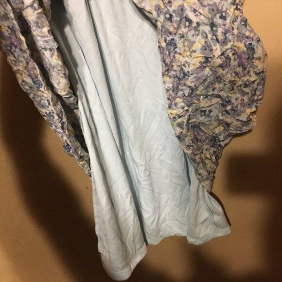 DISNEY CINDERELLA FLORAL DRESS BLUE YELLOW PURPLE SIZE MEDIUM - Picture 5 of 8